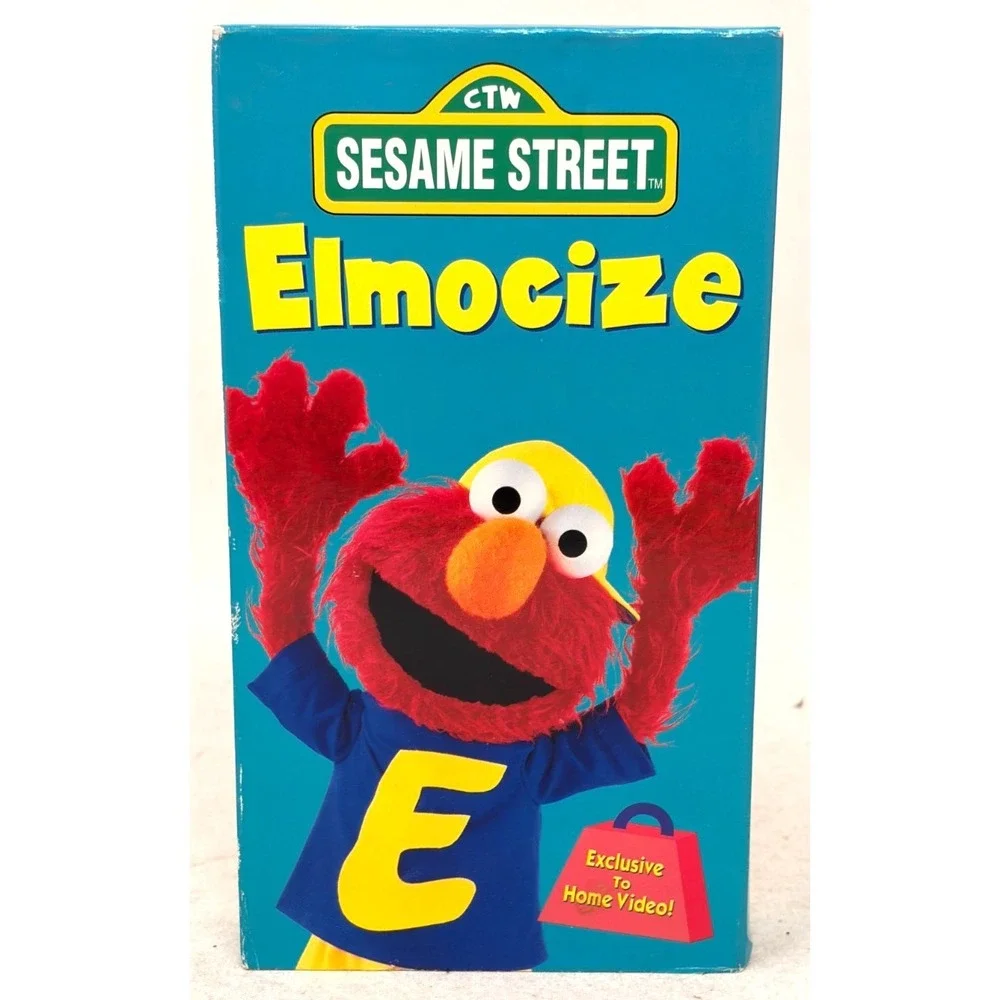 Sesame Street Elmocize VHS 1996 Sony Wonder Children's Workshop Elmo Exercise